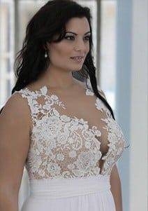 discontinued plus size bridal gowns