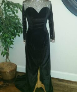 velvet evening dresses