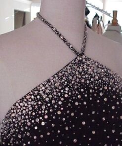 Black Halter Formal Dresses