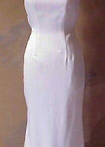 white halter evening dresses