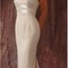 Style 2006 Strapless Evening Gowns in Light tan Color
