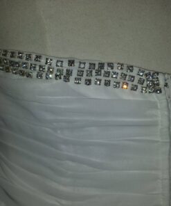 embroidered white wedding reception gowns