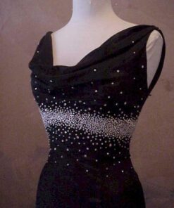 falling neck evening dresses