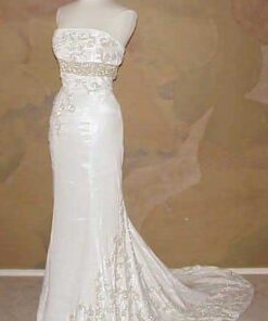 White empire waist pageant dresses