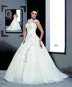 Wedding Gowns with High Collar