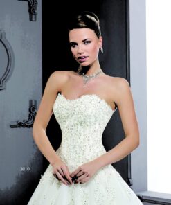 Style 3010-2 - Strapless Lace Wedding Gowns with A-line cut