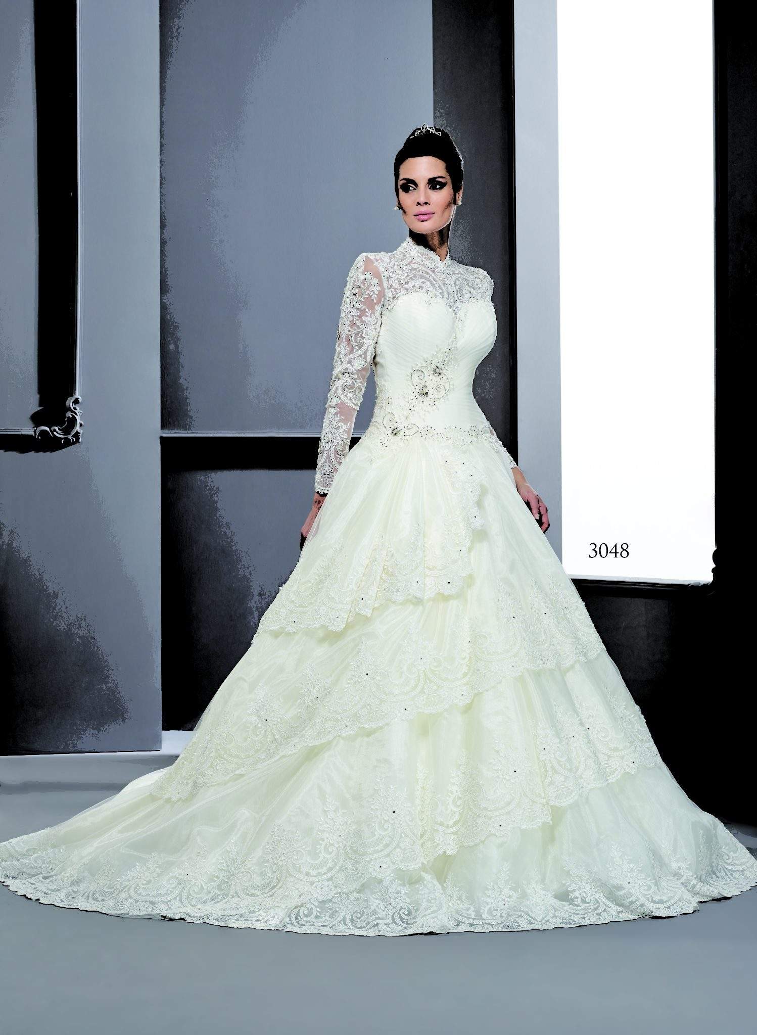 Satin Bridal Gowns w/ Pick Up Skirt - Darius Cordell Fashion Ltd