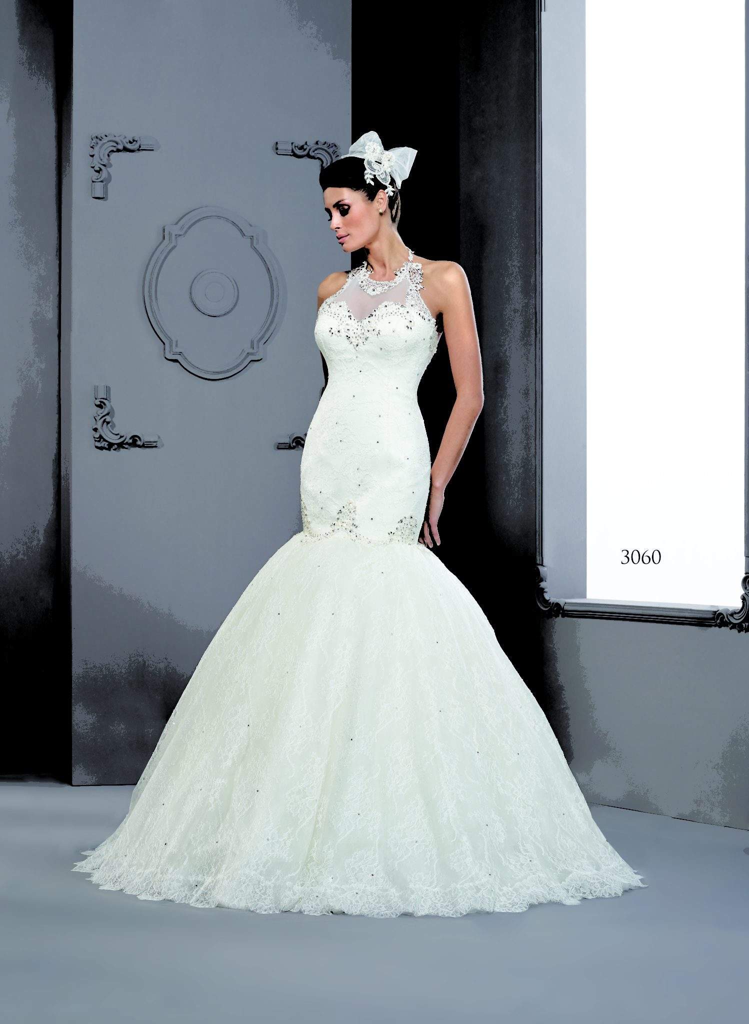 halter wedding dress