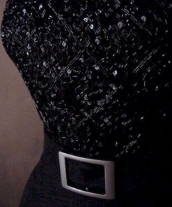 black belt evening gown