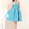 Short Blue bridesmaids dresses