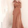 one shoulder evening gowns