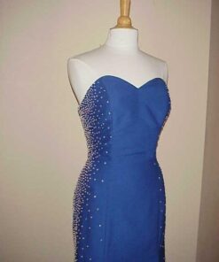 Strapless Blue Formal Dresses
