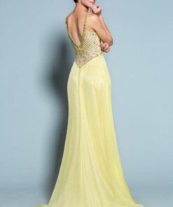 yellow pageant dresses