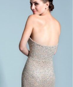 strapless pageant gowns