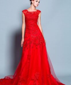 long red lace dresses