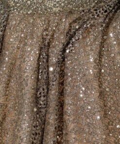 beaded lace evening gown