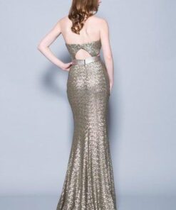 back cut pageant gowns