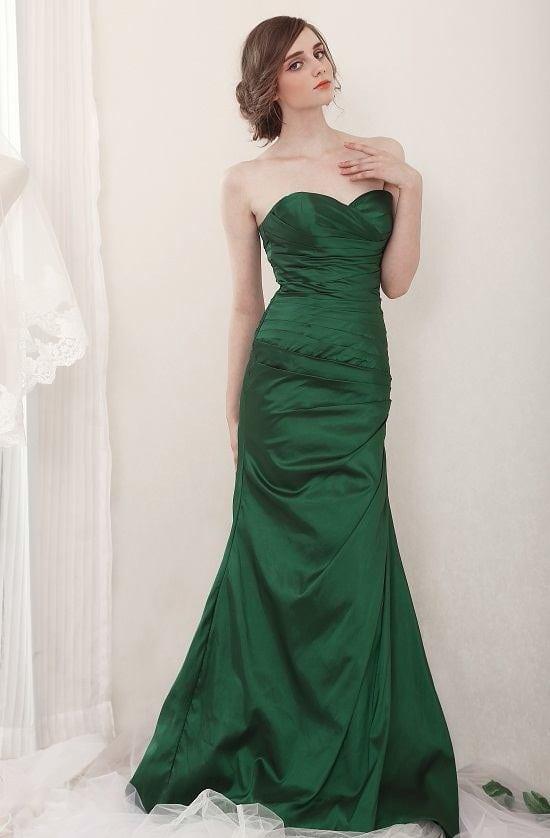 green semi formal dress