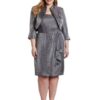 Two Piece mother of bride dresses for plus size women