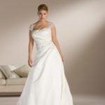 Style pic#ps2027 Plus Size Wedding Dresses with covered shoulders