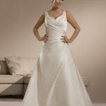 Silk Satin Plus Size Wedding Dresses