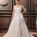 pic#ps6255 - plus size lace wedding dresses with sash belt