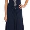 blue halter evening dresses