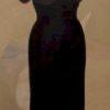 black off the shoulder formal dresses for mothers