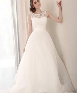 Bridal Gowns with Illusion Necklines