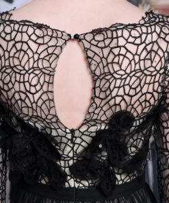 back of embroidered pageant gowns at Darius Cordell