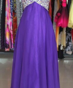 purple evening dresses