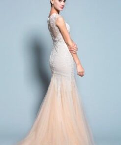side of blush colored bridal gowns