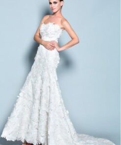 Designer Chantilly Lace Wedding Dresses