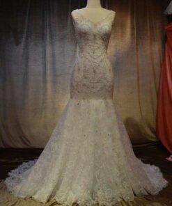 chantilly lace bridal gowns