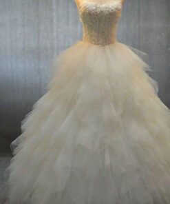 wedding gowns with tulle skirts