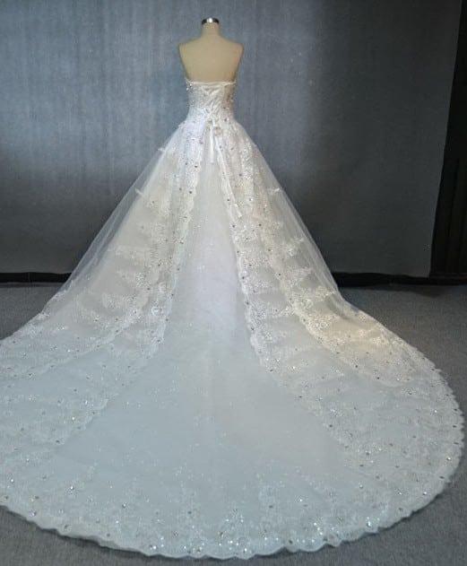 KAN-061 back extra large flayer evening gown
