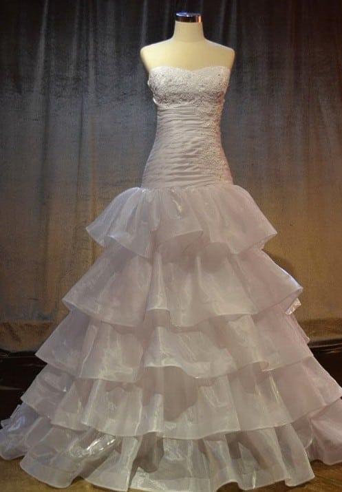 Style #KAN-090 wedding gowns with tiered ruffles Wedding Dresses with Tiered Ruffles