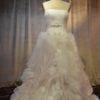 gathered organza wedding dresses
