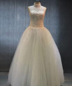 inexpensive halter wedding gowns