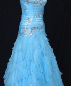 tiered prom dresses