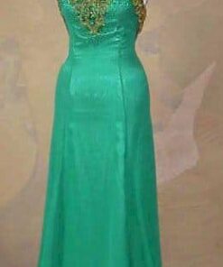 Green Halter Formal Gowns