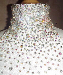 high collar pageant dresses