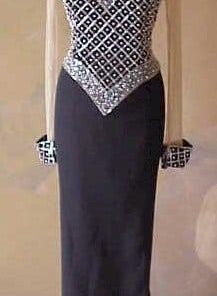 black long sleeve formal gowns