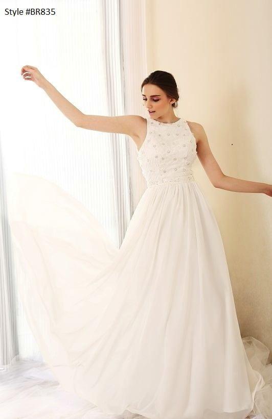 Style #FBR835 inexpensive maternity wedding gowns