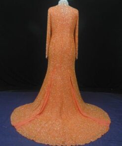 full worked wedding gown