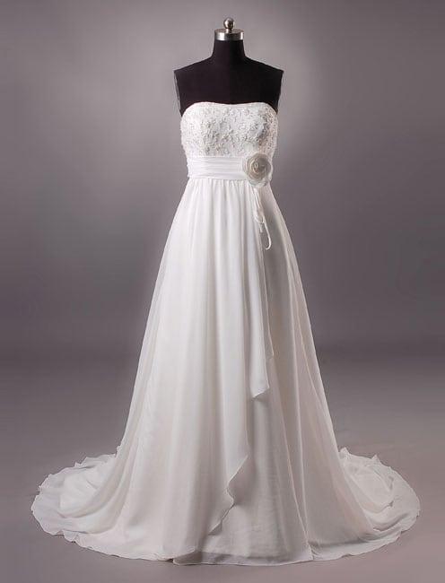 green emerald velvet dress A-line Bell Long Sleeve Empire Maternity Wedding Dress-715522 – DorrisDress main image 0