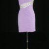Ruched One Shoulder Cocktail Party Dresses in Purple