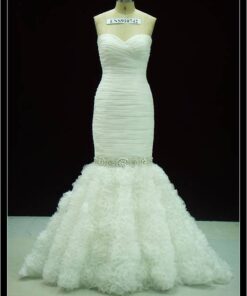 ruched wedding gowns