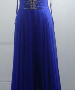 Blue Evening Dresses with Spaghetti Straps