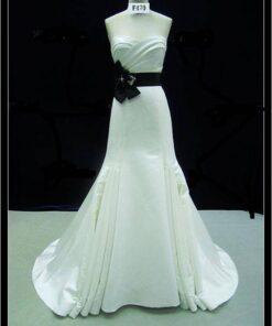 black white bridal gowns